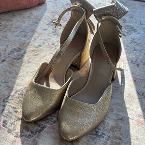 Elegant Gold Girl’s Heels